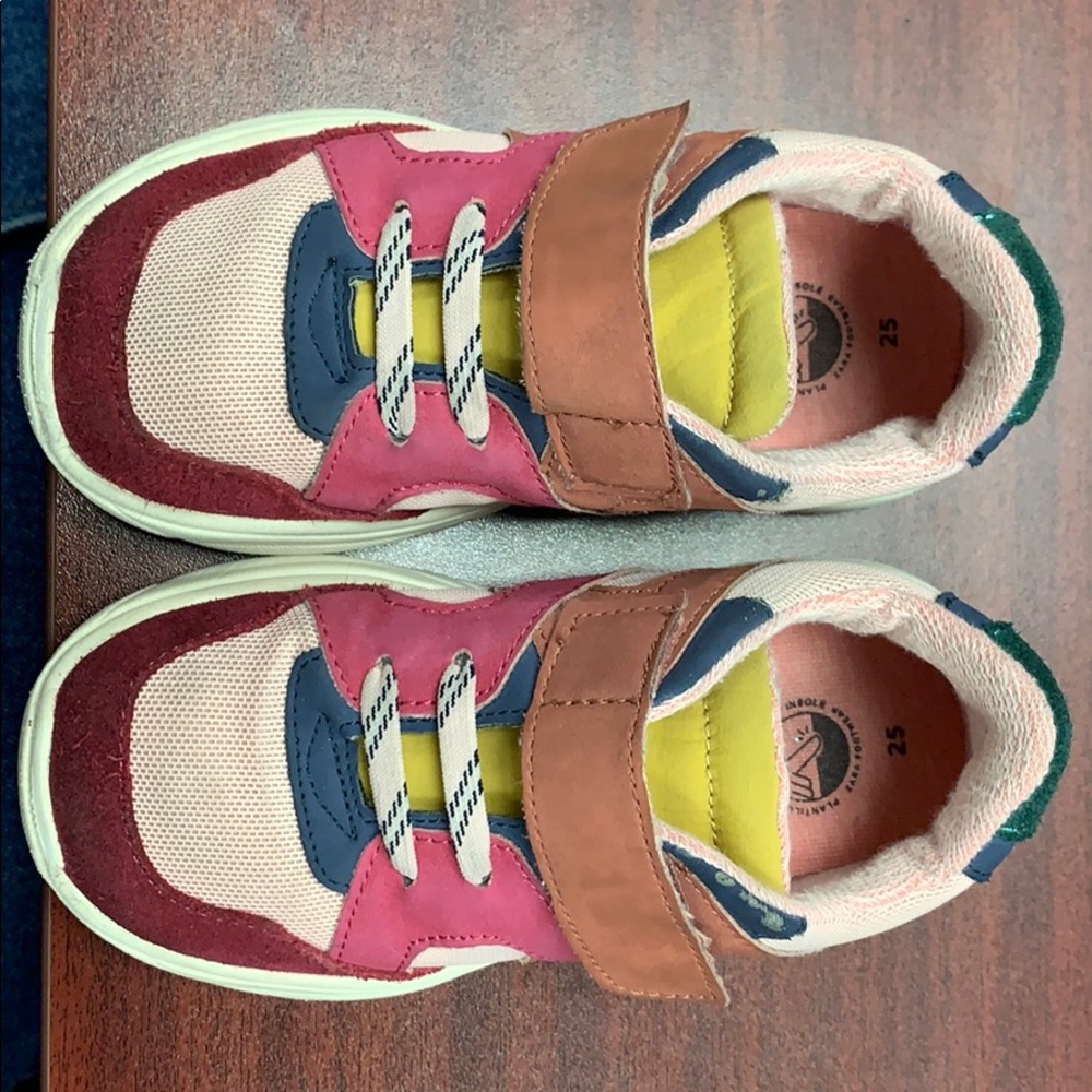 Zara multi color sneakers Toddler girl 8
